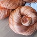 Sweet Peach - Hand Dyed Silk Heavy Lace Yarn