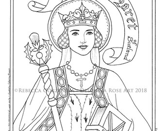 St Margaret Of Scotland Coloring Page