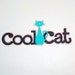 Retro Cool Cat Saying Large