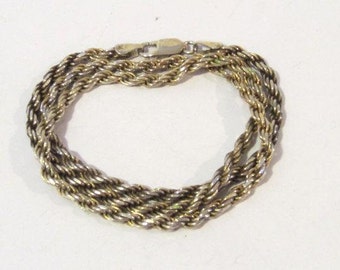 Vintage Sterling silver Itaian chain 20'' length
