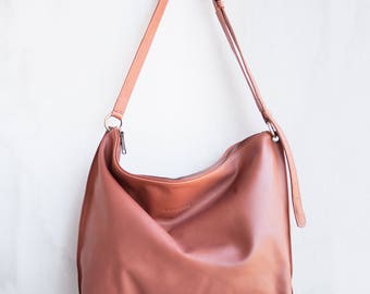 Meili Leather Crossbody Bag / Crossbody Bag / Leather Crossbody Bag / Leather Messenger Bag / Leather Slouch Bag / Slouch Bag/ Hobo Bag