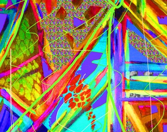 Abstract Giclee print from orginal acrylic painting