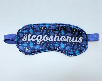 Stegosnorus Satin Sleep Eye Mask