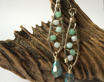 Silver Paddle Earrings