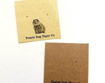 Post earring cards, 2x2, jewelry display card, earring tag, custom printed, set of 40, personalized cards