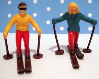 Skiiers Cupcake Toppers