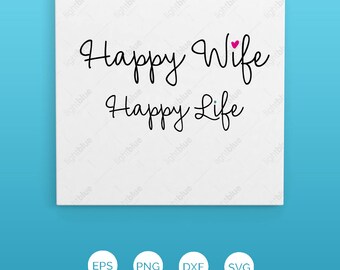 Download Happy wife svg | Etsy