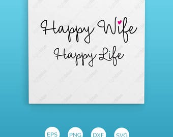 Download Happy wife svg | Etsy