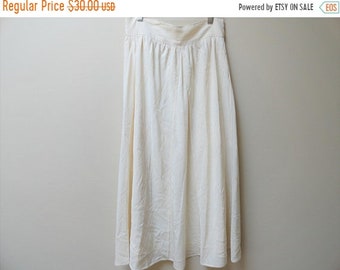 White Maxi Split Skirt High Side Splits with Side Lace