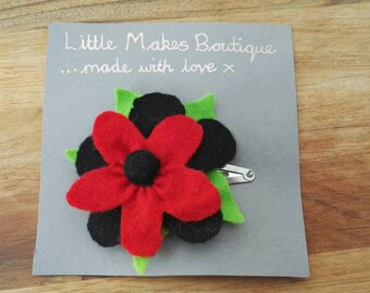 Felt Flower Hair Clip