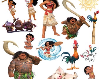 100 Moana clipart, Moana clip art, moana png, moana princess clipart, disney clipart, cartoon clipart, disney, moana png, digital download