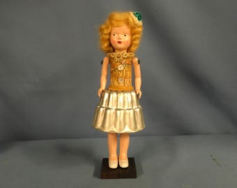 Vintage mixed media art doll assemblage 3-D collage with eclectic parts
