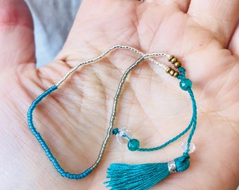 Tassely Beaded Bracelet. Thai Beach Style