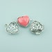 5pcs 30x40mm Antique Silver Heart Brass Locket,Hollow Out Locket For Perfume Fragrance Essential Oil Aromatherapy Diffuser MH018