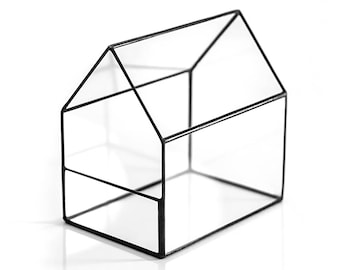 Geometric House Terrarium ~ Glass Terrarium ~ Geometric Planter ~ Wedding Decor ~ Succulent Terrarium ~ Loft Style ~ Home Decor