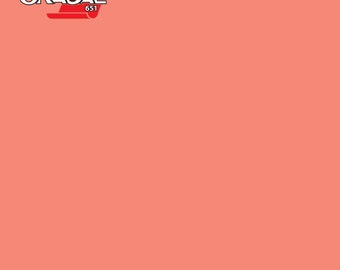 12" - Choose Size ORACAL 651 - Coral - Permanent Adhesive Vinyl for Decals, Tumblers, Car Graphics.