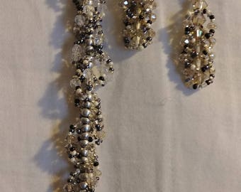 Beaded Bracelet and Earring Set