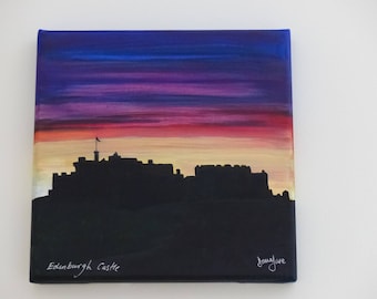 Edinburgh Castle -Original Canvas Painting