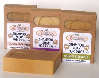 Chien shampooing au savon, savon naturel chien, shampoing chien naturel