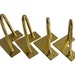 Polished Brass Hairpin Furniture Legs, Sofa Legs, Furniture Feet, 6" Mid Century Modern 4pc
