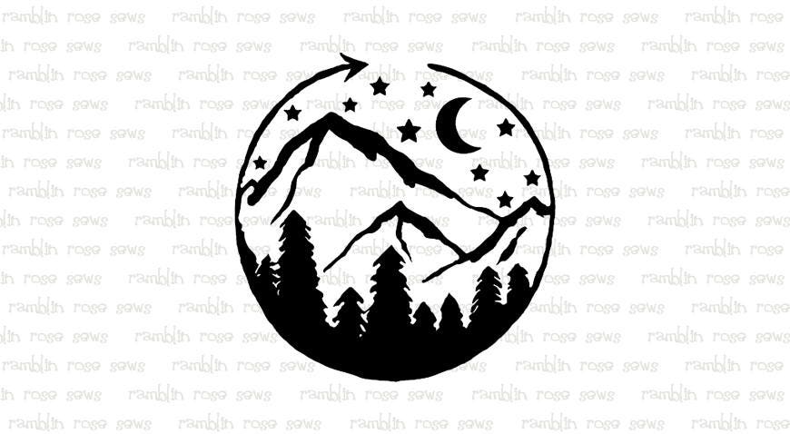 Free Free 220 Mountain Moon Svg SVG PNG EPS DXF File