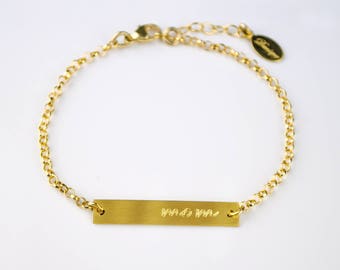 Custom bracelet for mom bar bracelet personalized, Name plate bracelet, Custom Bar bracelet, name bracelet, id bracelet, Bridesmaids Gifts