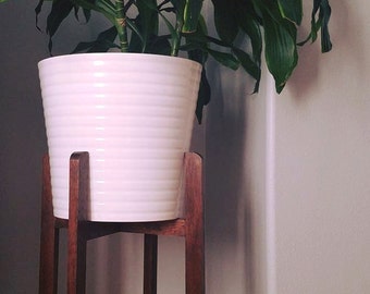 Modern wood plant stand