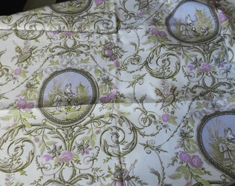 beautiful toile de Jouy fabric 'medallions'