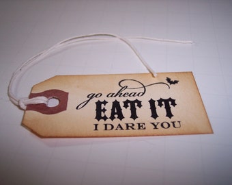 Eat It I Dare You Tags Set of 6