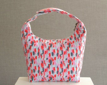 Insulated Lunch Bag, Women Lunch Bag, Women Small Purse, Girls Fabric Lunch Bag, Work Lunch Bag, Eco Friendly Lunch Tote, Shade Grey Resort