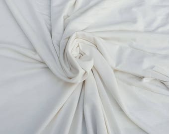Micro Modal Spandex Fabric Jersey Knit by the Yard - New Pearl 4 Way Stretch 2/2/17