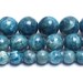 Blue Apatite Beads, Natural Apatite Gemstone Beads, Smooth Round Stone Beads For Jewelry Making, 6mm 8mm 10mm 15''