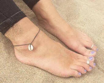 Cowrie Shell Anklet, Seashell Anklet, Hippie Anklet, Mermaid Anklet, Beach Anklet, Beach Jewelry, Boho Anklet, Indie, Grunge, Hipster