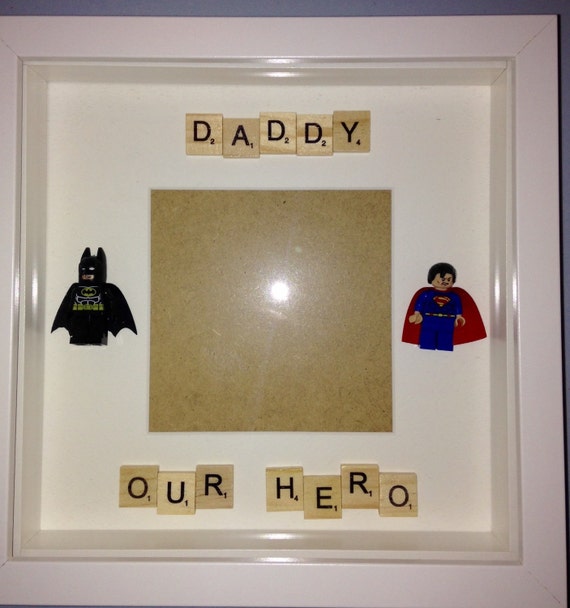 lego superhero frame for dad