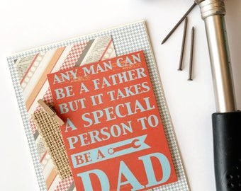 Birthday Card for Dad - Male Birthday Card - Handmade Cards - For Him - Masculine - Dad's Birthday - Birthday Cards - Birthday Gift for Dad