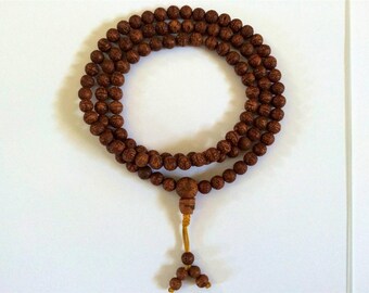 High Quality Raktu Seed 108 Bead Tibetan Mala for Meditation - 8mm Beads BSM-127