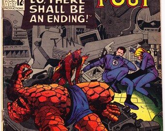 Fantastic Four 43 comic, 1965, Jack Kirby art, Invisible Woman, Silver Age book, The Thing, Human Torch. Marvel Comics in FN (6.0)