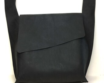 sam b - black leather crossbody bag
