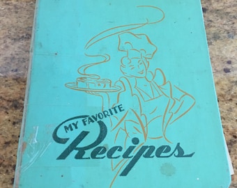 1950s Recipe Binder with Recipes