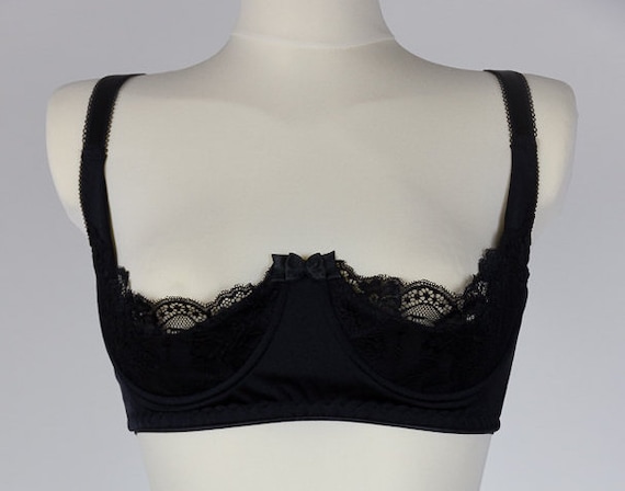 Lace Shelf Bra LUCY Quarter cup bra in many color combinations