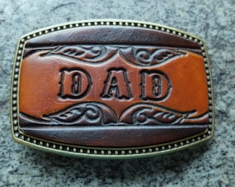 Leather "Name" Buckle-Made to be personalized with up to 5 letters