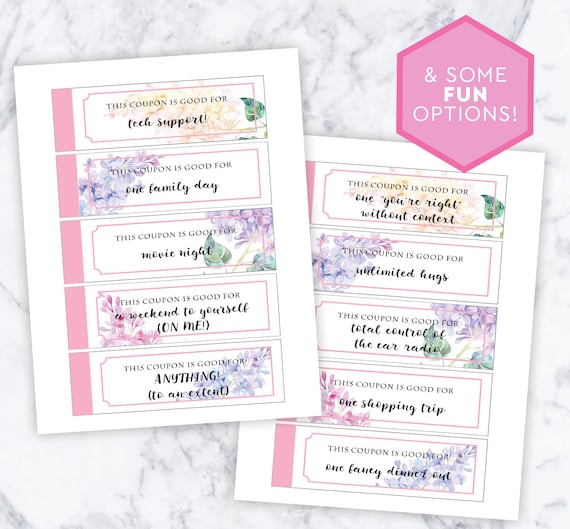 personalized gift coupons