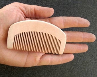 Krow keeper Peach Wood Beard Comb!!