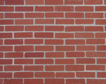 1000 1:12th Victorian Red Miniature Brickslips