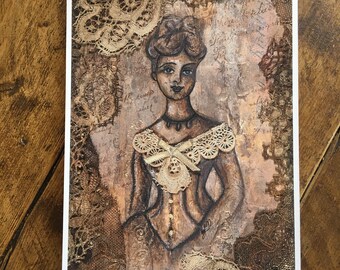 A4 Giclee print of original painting "Ada"