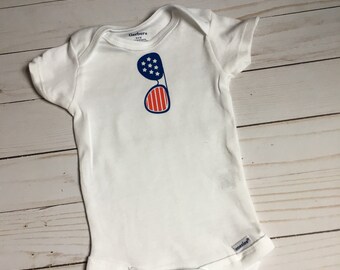Fourth of July Onesie 0-3 Months Independence Day Ready to ship