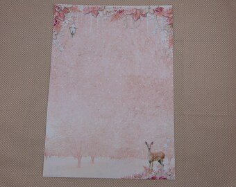 A4 sheet of paper for scrapbooking and card making, Christmas