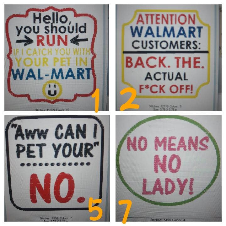 Snarky Service dog patches glitter patches vinyl patches