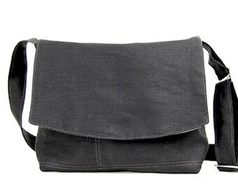 Organic Hemp Messenger Bag, Small