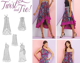 New Simplicity 1164 Misses' Double Layer Wrap Skirt. Size XS-XL